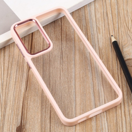 Противоударный чехол Clear Acrylic для Samsung Galaxy S23 Ultra 5G - розовый