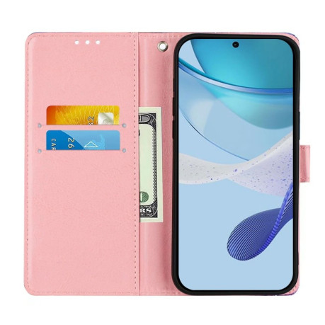 Чехол-книжка Colored Drawing Pattern Plain Weave Leather для Samsung Galaxy A56 5G - Panda