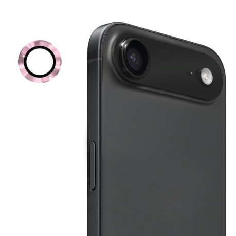 Захисне скло на камеру ENKAY 9H Aluminium для iPhone Air - рожеве