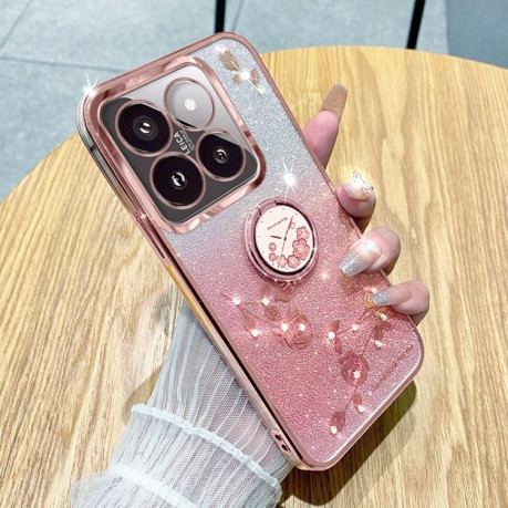 Противоударный чехол Gradient Acrylic для Xiaomi 14T - розовый