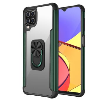 Противоударный чехол R-JUST with Ring Holder на Samsung Galaxy A12/M12 - зеленый