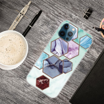 Противоударный чехол Marble Pattern B Series для iPhone 13 Pro - GK-A11