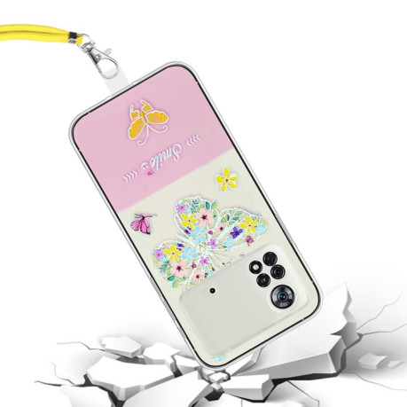 Чехол Bronzing Butterfly Flower для Xiaomi Poco X4 Pro 5G - Colorful Butterfly