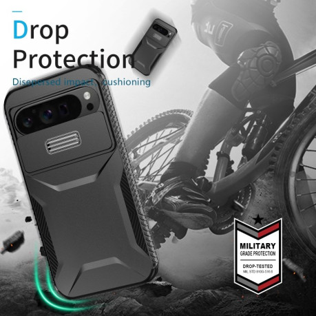 Противоударный чехол Sliding Camshield для Google Pixel 9 Pro XL - черный