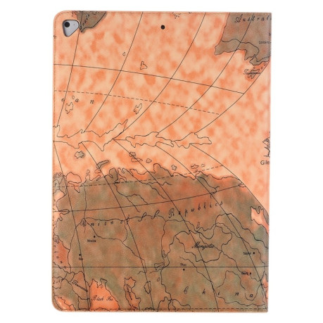 Чехол-книжка Map Pattern для iPad Air 2 - коричневый