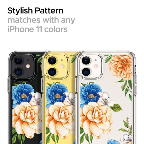 Оригинальный чехол Spigen Ciel для Iphone 11 Blue Floral