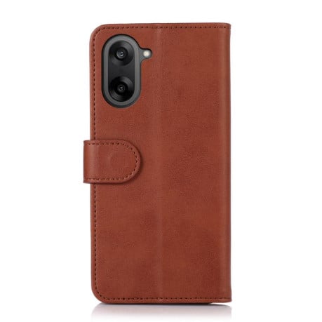 Чехол-книжка Cow Texture на OnePlus Nord CE5 / Ace 5 - коричневый