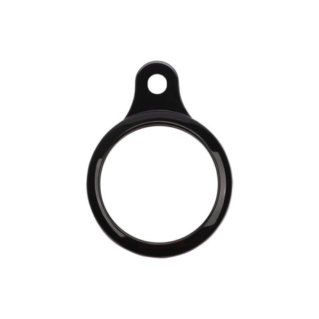 Противоударный силиконовый брелок с кольцом для AirTag - черный