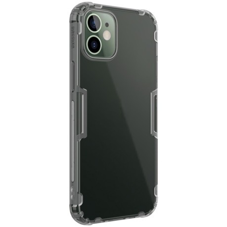 Противоударный силиконовый чехол NILLKIN Nature на iPhone 12 Mini - серый