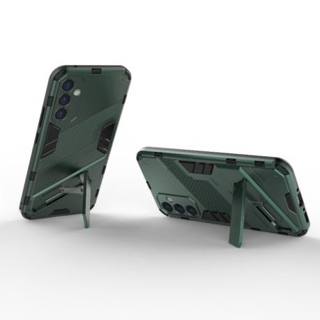 Противоударный чехол Punk Armor для Samsung Galaxy A34 5G - зеленый