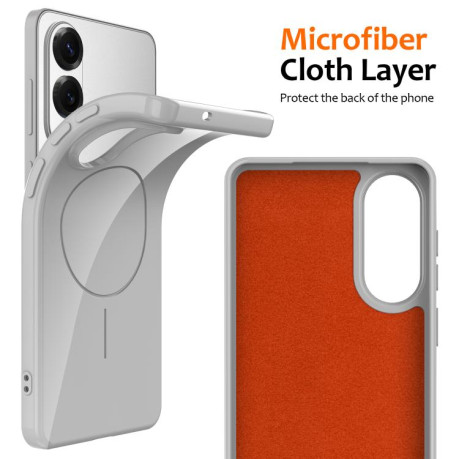 Протиударний чохол Glossy TPU Shockproof MagSafe для Samsung Galaxy S25 Edge 5G - білий