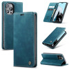 Чехол-книжка CaseMe-013 многофункциональный с кармашком для карт на iPhone 15 Pro Max - синий