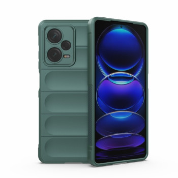 Силиконовый чехол Magic Flannel для Xiaomi Redmi Note 12 Pro+ 5G - зеленый