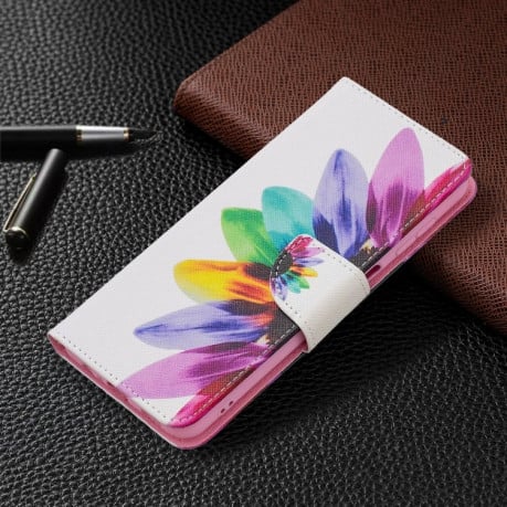 Чехол-книжка Colored Drawing Series на Samsung Galaxy A04s/A13 5G - Sun Flower