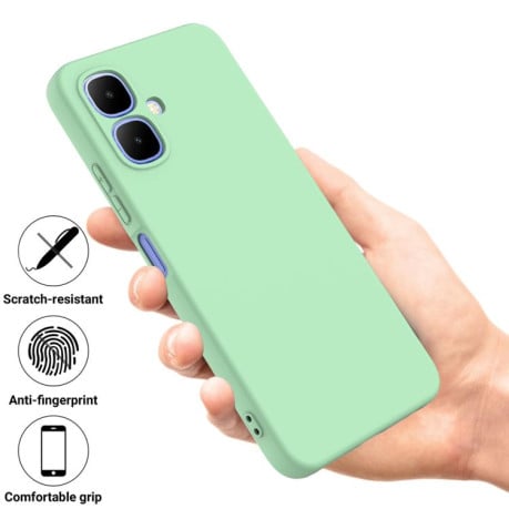Силіконовий чохол Solid Color Liquid Silicone на Infinix Smart 20 4G — зелений