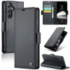 Чохол-книжка CaseMe 023 Butterfly Buckle Litchi RFID Anti-theft Leather для Samsung Galaxy A35 5G - чорний