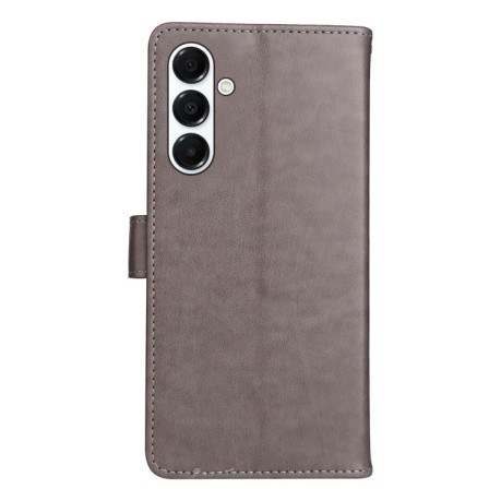 Чохол-книжка Cat Embossing Pattern  для Samsung Galaxy A26 5G - сірий
