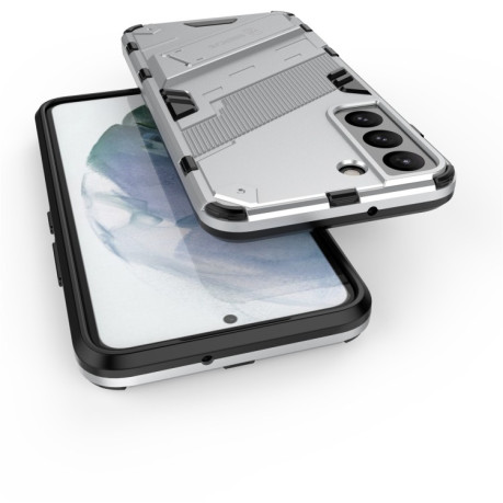 Противоударный чехол Punk Armor для Samsung Galaxy S22 5G - белый
