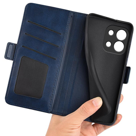 Чехол-книжка Dual-side Magnetic Buckle для OnePlus 13T - синий
