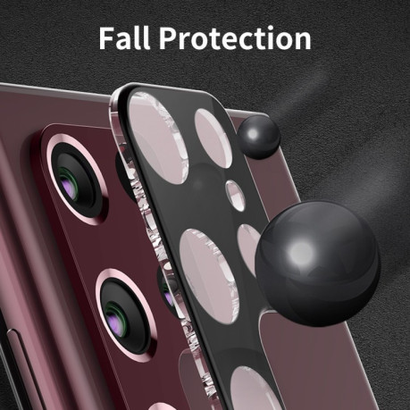 Захисне скло на камеру ENKAY Hat-Prince 9H для Samsung Galaxy S23 Ultra 5G - чорне
