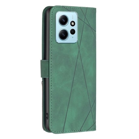 Чохол-книжка Rhombus Texture для Xiaomi Redmi Note 12 4G - зелений