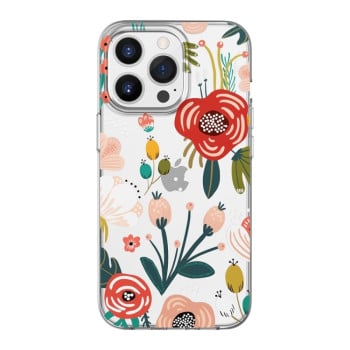 Противоударный чехол Mutural HUAJIANJI Series для iPhone 13 Pro - Begonia