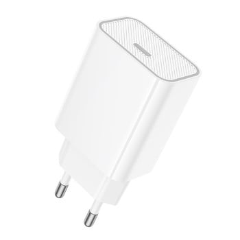 Зарядка Hoco C143A Benefit PD20W (1USB-C) - біла