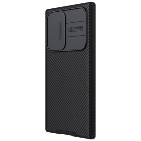 Противоударный чехол NILLKIN Black Mirror Series на Samsung Galaxy S22 Ultra 5G - черный
