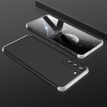Противоударный чехол GKK Three Stage Splicing Full Coverage для Samsung Galaxy S21 Plus - черно-серебристый