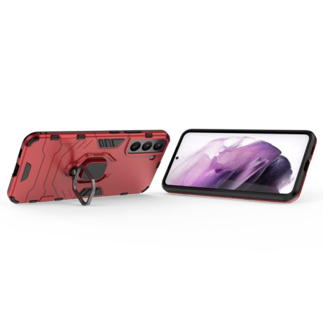 Противоударный чехол Magnetic Ring Holder на Samsung Galaxy S22 Plus 5G - красный