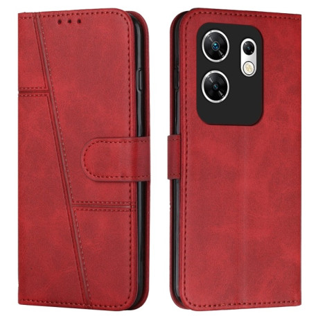 Чехол-книжка Stitching Calf Texture для Infinix Zero 30 4G - красный