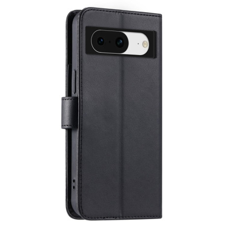 Чехол-книжка Ring Buckle Rhombic Leather для Google Pixel 8a - черный