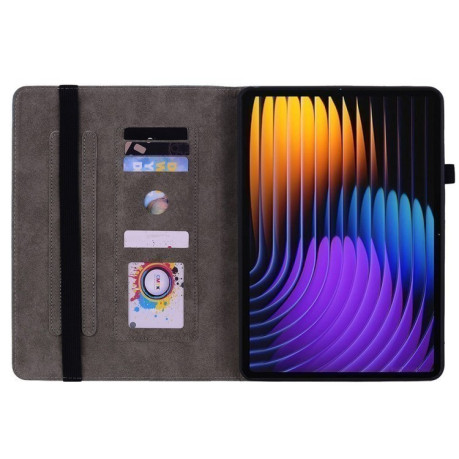 Чехол-книжка Butterfly Rose Embossed для Xiaomi Pad 7 / Pad 7 Pro - красный