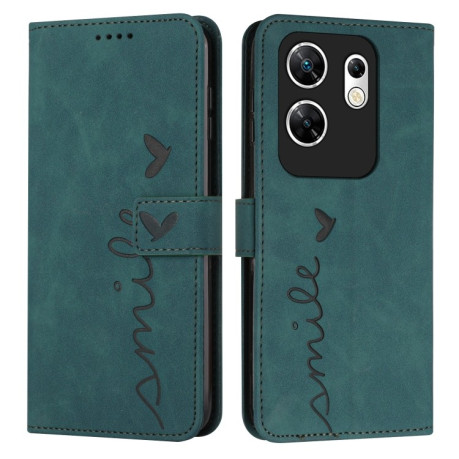 Чехол-книжка Retro Skin Feel Amile для Infinix Zero 30 4G - зеленый