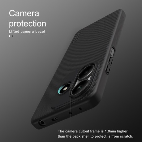 Чохол NILLKIN Frosted PC на Xiaomi Redmi Note 14 5G - синій