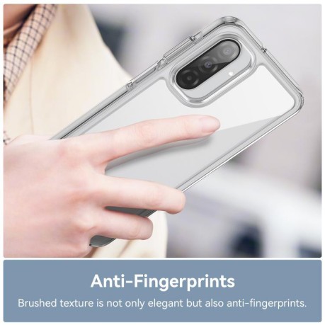 Противоударный чехол Colorful Acrylic Series для Samsung Galaxy A17 5G - прозрачный