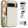 Протиударний чохол Tri-fold Holder Leather Phone Case with Card Slot для Google Pixel 9 / 9 Pro - білий