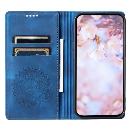 Чохол-книжка Totem Embossed Magnetic Leather для Xiaomi 14 Pro - синій