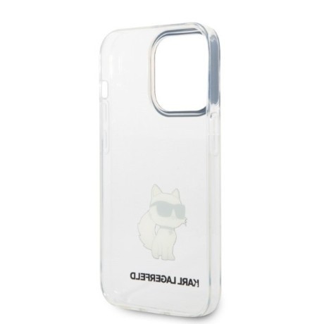 Оригінальний чохол Karl Lagerfeld Ikonik Choupette для iPhone 14 Pro Max - transparent