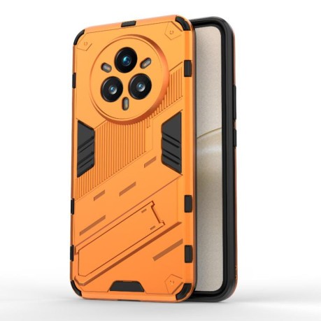 Противоударный чехол Punk Armor для Realme 14 Pro+ 5G - оранжевый