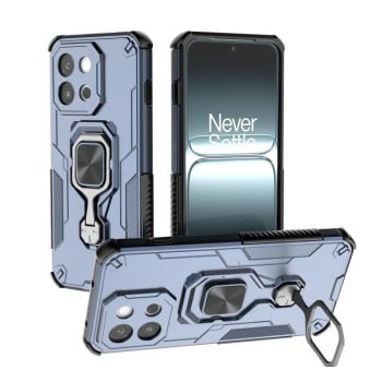 Противоударный чехол Metal Kickstand TPU Hybrid PC для OnePlus 13T - синий