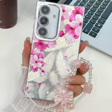 Протиударний чохол Flowers and Plants Series для Samsung Galaxy S25+ 5G - Peach Blossom