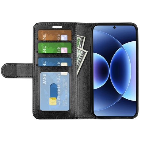 Чохол-книжка R64 Texture Single на Xiaomi 17 Pro — чорний