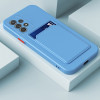 Противоударный чехол Contrast Color Button для Samsung Galaxy A23 4G / 5G - синий