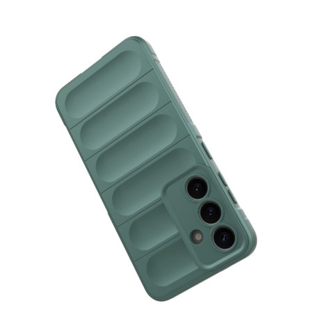 Силиконовый чехол Magic Flannel для Samsung Galaxy S25 5G - темно-серый