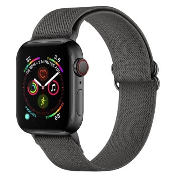 Ремінець Polyester Nylon для Apple Watch 10 46mm/Ultra 49mm / Series 8/7 45mm / 44mm / 42mm/45mm/44mm/42mm - темно-сірий