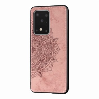 Чохол Mandala Embossed Cloth на Samsung Galaxy S20 Ultra-рожеве золото