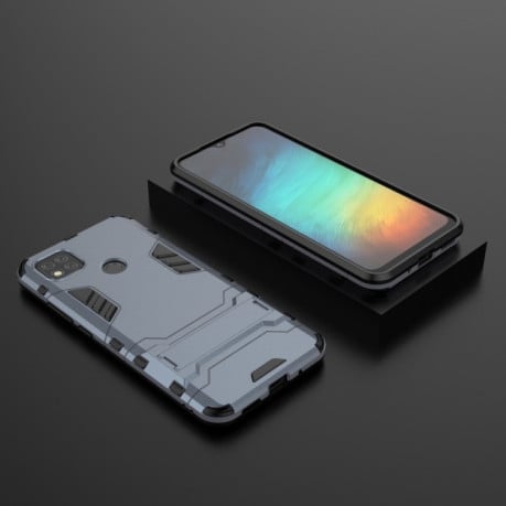 Противоударный чехол Invisible Holder на Xiaomi Redmi 10A/9C - нави