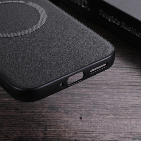 Чохол Magsafe Magnetic Ring Leather Texture для Google Pixel 9 - білий