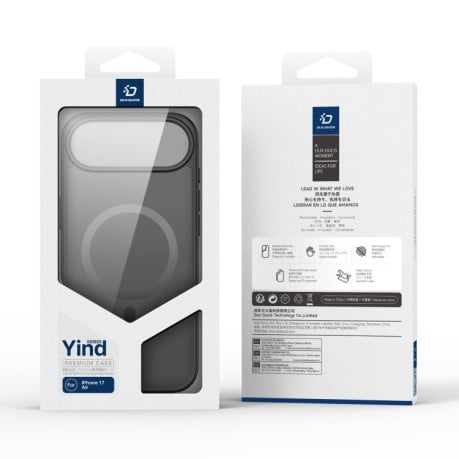Чохол DUX DUCIS Yind Series із MagSafe гібрид на iPhone Air - чорний